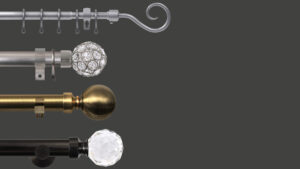 Metal Curtain Pole Sets